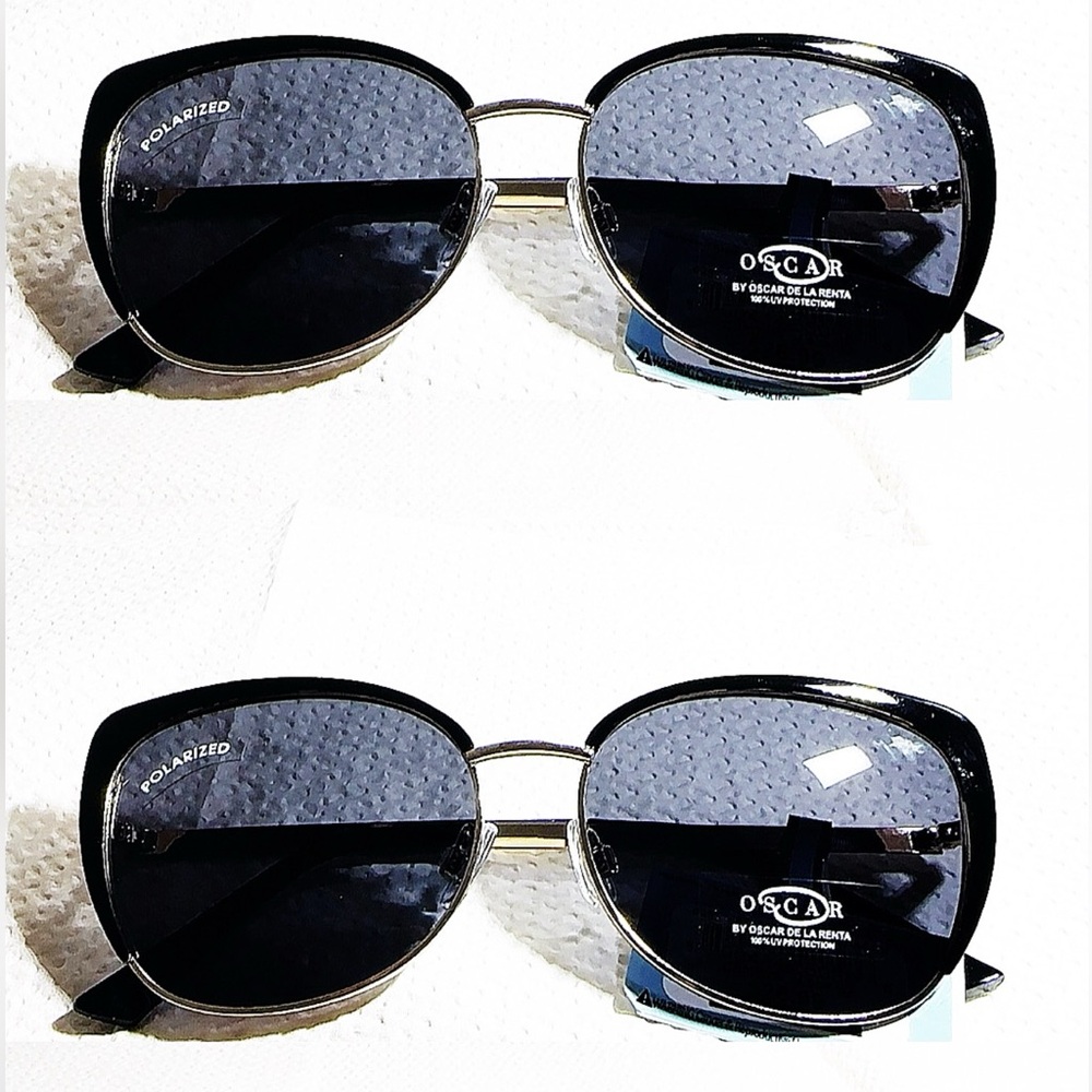 Oscar de la Renta Silver Sunglasses
